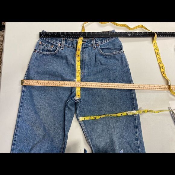 LEVI’S VINTAGE 550 Relaxed Fit Tapered Leg Size 13 Junior S 12”Rise, Blue - Picture 10 of 10